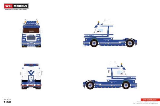 予約 01-5010 WSI 1/50 Sadler SCANIA 3 SERIES TORPEDO STREAMLINE
