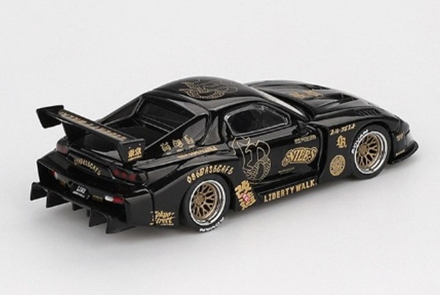 新品 MGT01101-BL TSM MINI-GT 1/64 マツダ RX-7 LB-Super Silhouette