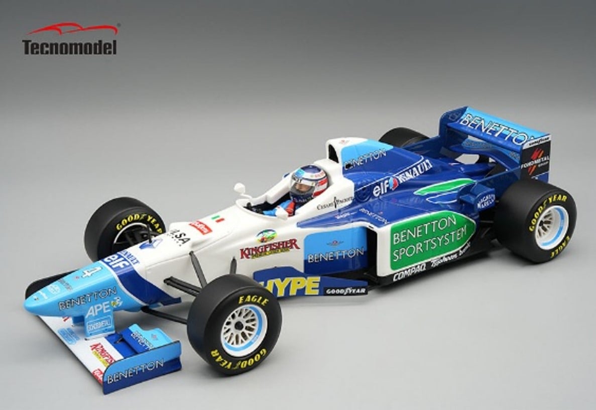 予約 TMD18-423D テクノモデル 1/18 ベネトン B196 モナコGP 1996 #4