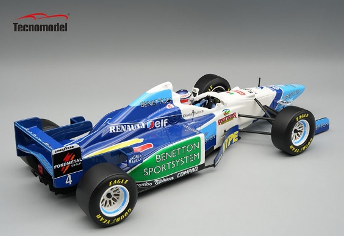 予約 TMD18-423D テクノモデル 1/18 ベネトン B196 モナコGP 1996 #4 