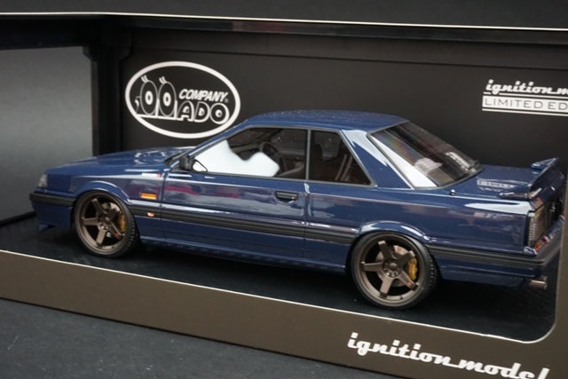 イグニッションモデル 1/18 ニッサン スカイライン GTS-R (R31) 1/18 Ignition Model Nissan Skyline GTS-R R31 Blue Black w