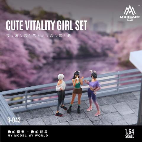 新品 MO223043 MoreArt 1/64 CUTE VITALITY GIRL SET かわいい 女