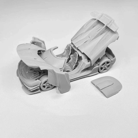 予約 DCM 1/64 ケーニグセグ Koenigsegg One:1 white + red latte