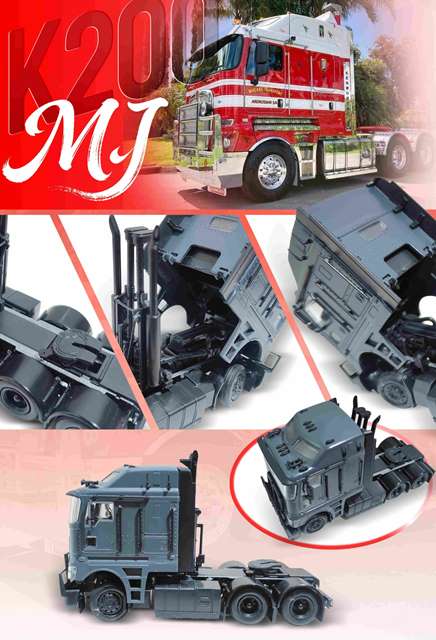 新品 MJ 1/64 ケンワーク Kenworth K200 Red, Boost Gear ミニカー通販