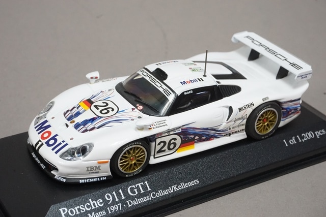 1/43 ミニチャンプス 430976826 ポルシェ 911 GT1 24H LM 1997 #26