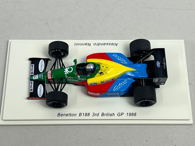 ミニカー Spark Benetton B188 3rd British GP 1988 1/43 スパーク S5201 ベネトン B188 3rd イギリス British GP 1988 #19