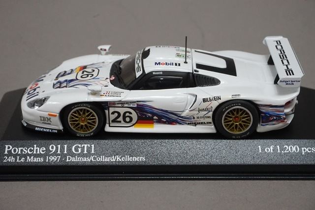 1/43 ミニチャンプス 430976826 ポルシェ 911 GT1 24H LM 1997 #26