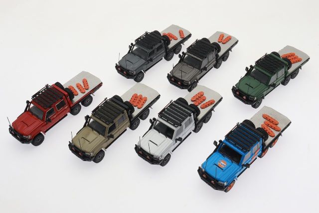 予約 Autobots 1/64 トヨタ toyota LC79 Pick up 6Wheels White, Boost