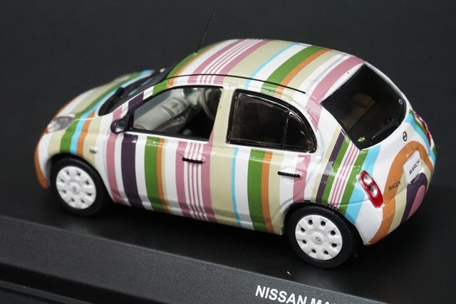 1/43 京商 KWAM302056 ディーラー特注 日産 マーチ K12 しましマーチ