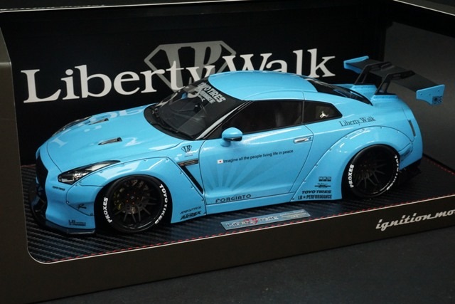 1/18 イグニッションモデル IG0429 LB WORKS GT-R R35 ブルー, Boost