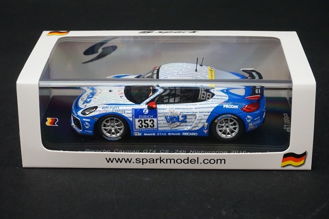 1/43 スパーク SG259 ポルシェ ケイマン GT4 CS ニュルブルクリンク