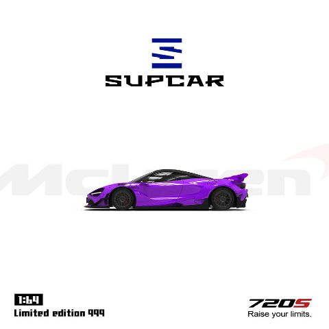 新品 SC64034 SUPCAR 1/64 マクラーレン McLaren 720S Purple Ordinary