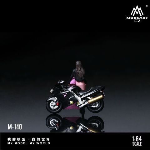 新品 MO222140 MoreArt 1/64 ホンダ Honda CBR1100XX BLAGK PINK