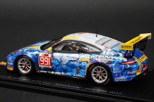 1/43 スパーク SB154 ポルシェ 991 Cup #991 24H SPA 2017 SpeedLover