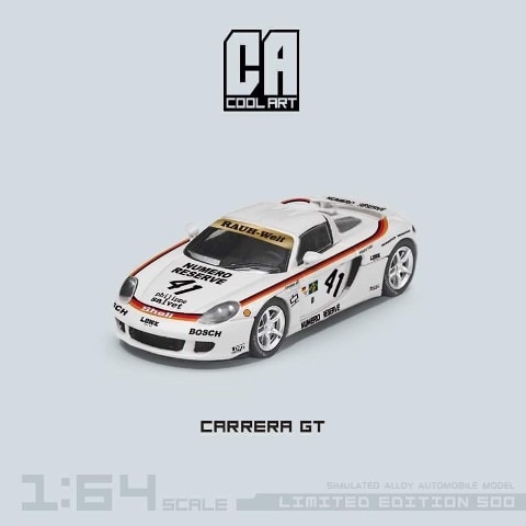 予約 CA645909 COOL ART CA 1/64 ポルシェ カレラ Carrera GT White