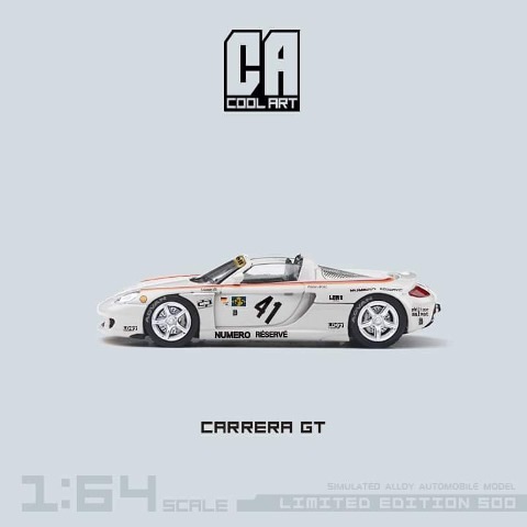予約 CA645909 COOL ART CA 1/64 ポルシェ カレラ Carrera GT White