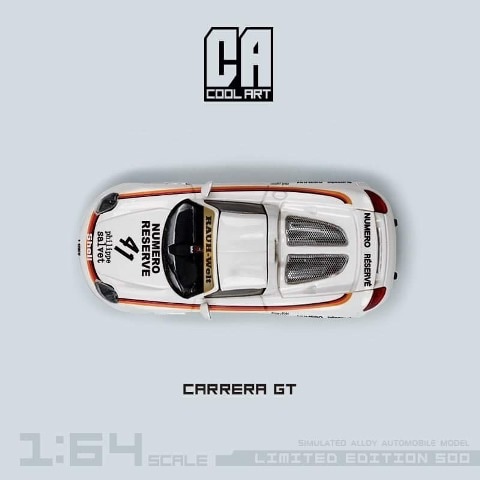 予約 CA645909 COOL ART CA 1/64 ポルシェ カレラ Carrera GT White