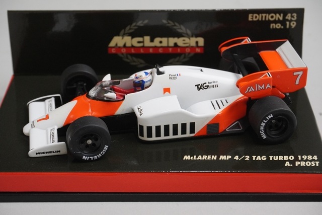 ミニチャンプス F1 1/43 マクラーレン MP4/2C プロスト イギリス MINICHAMPS 1:43 McLAREN MP4/2B, MP4/2C A. PROST WORLD
