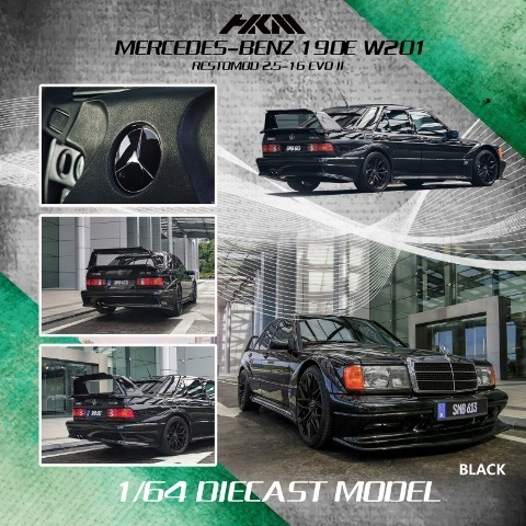 予約 HKM 1/64 メルセデス ベンツ Benz 190E W201 2.5-16 Evo II
