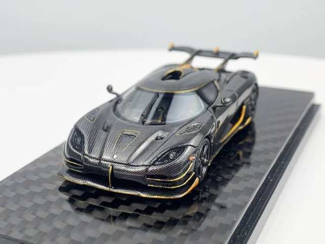 新品 FrontiArt ケーニグセグ jesko ブラックカーボン ミニカー 1/18 Frontiart Koenigsegg Jesko 7286 Carbon Black Car Model