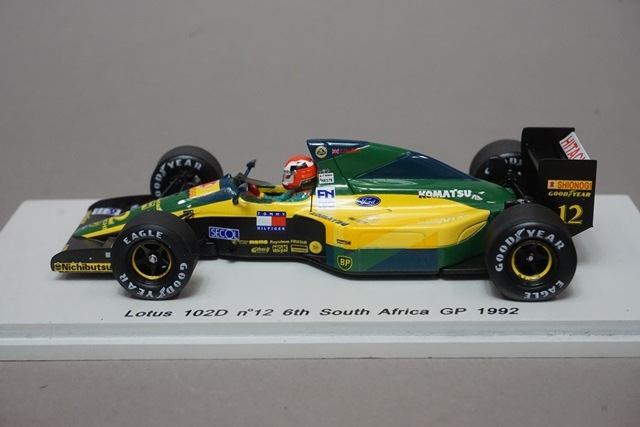 1/43 スパーク S1675 ロータス 102D 南アフリカGP 1992 #12 J