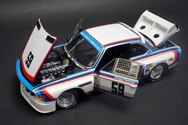 1/18 ミニチャンプス 180762959 BMW CSL 3.5 IMSA デイトナ24h 優勝 