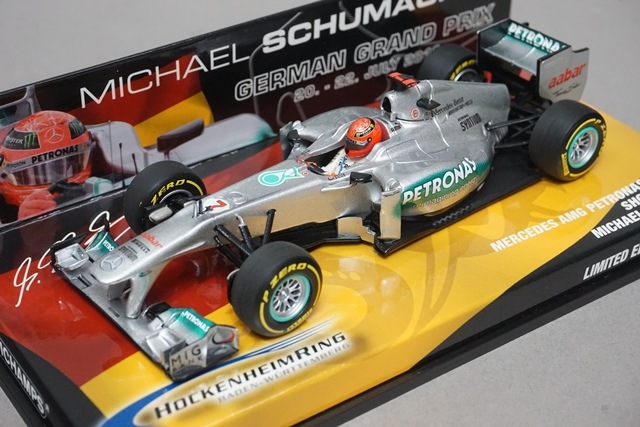 1/43 �ߥ˥����ץ� 413120177 ��륻�ǥ�AMG �ڥȥ��ʥ� F1������ ���硼���� 2012 #7 M.���塼�ޥå�