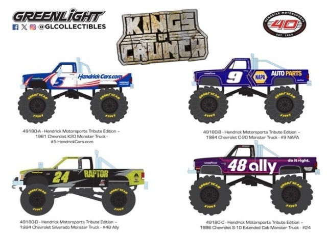 予約 49180 GreenLight 1/64 Kings of Crunch - Hendrick Motorsports