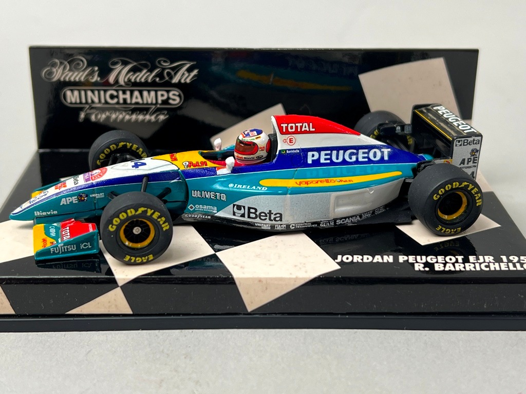 1/43 ミニチャンプス 430950014 ジョーダン プジョー EJR 195 #14 R