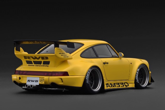 予約 IG3949 イグニッションモデル 1/18 RWB 964 Yellow , Boost Gear ミニカー通販