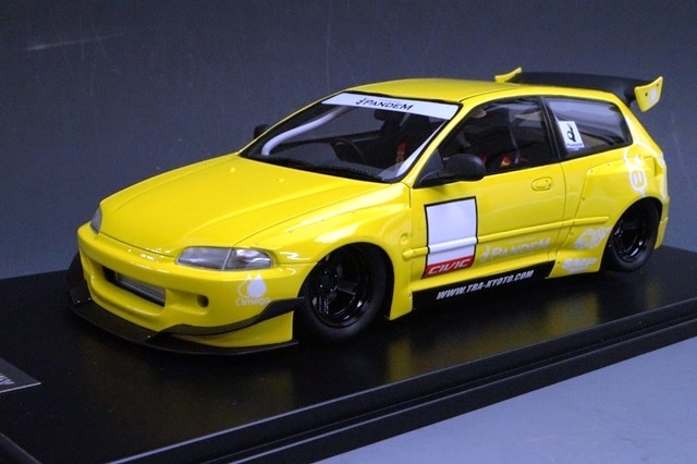 17B05-08 onemodel 1/18 ۥ ӥå ROCKET BUNNY PANDEM CIVIC EG6 Yellow