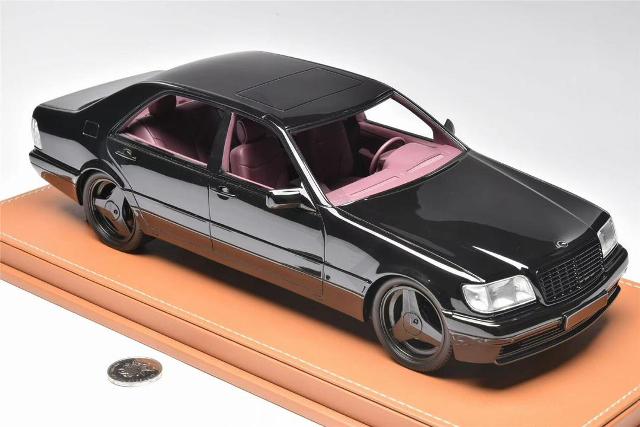 予約 Vehicle Art 1/18 ブラバス Barbus W140 Black+Black