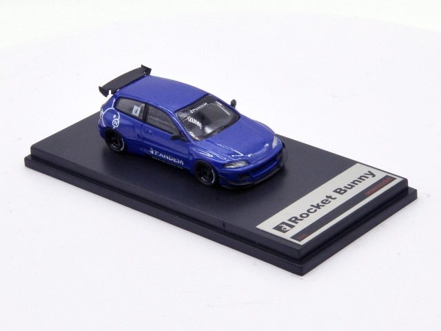 新品 21A06-02 onemodel 1/64 ホンダ Civic EG6 Rocket Bunny Blue