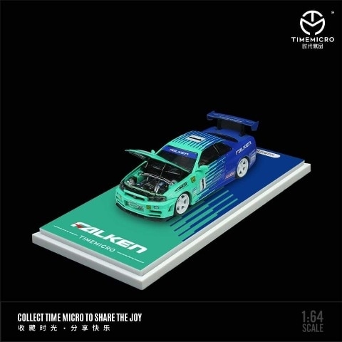 予約 TM643427 TimeMicro 1/64 日産 Nissan GTR34 Falken, Boost