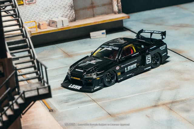 新品 T43-021-BK Tarmac Works 1/43 日産 LB-ER34 Super Silhouette