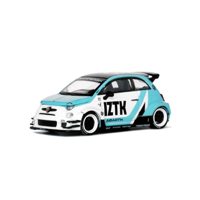 新品 MC221-WHSB TSM MINI-GT 1/64 Abarth 595 LB-WORKS x Abas Works
