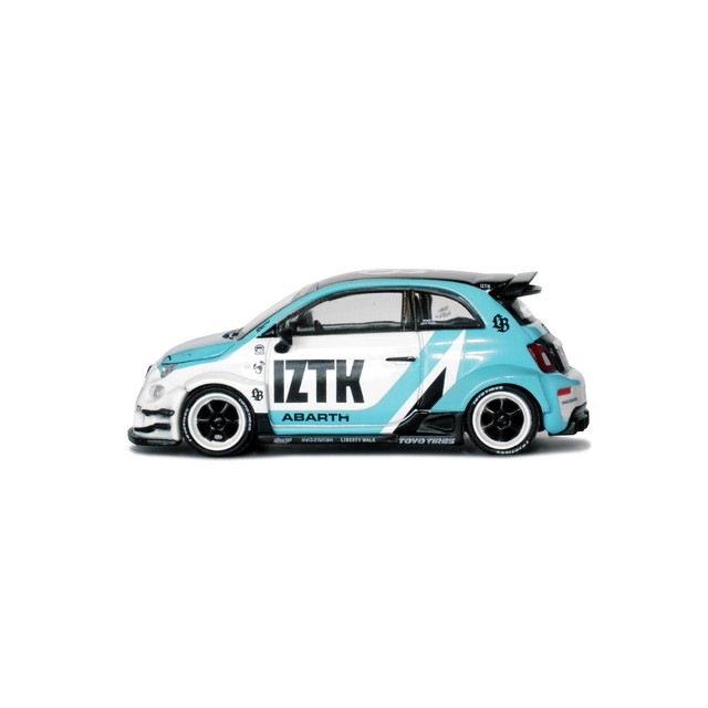 新品 MC221-WHSB TSM MINI-GT 1/64 Abarth 595 LB-WORKS x Abas Works