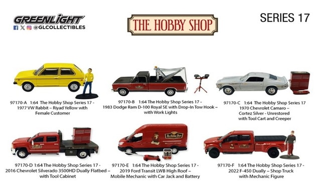 予約 97170 GreenLight 1/64 The Hobby Shop Series 17 （アソート：6
