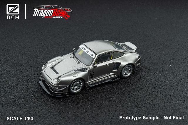 ����  D.BoModel&DCM 1/64 �ݥ륷�� Porsche 993 ��¤�� Tungsten Steel Silver