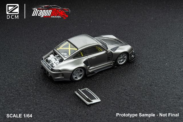 ����  D.BoModel&DCM 1/64 �ݥ륷�� Porsche 993 ��¤�� Tungsten Steel Silver