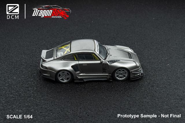 ����  D.BoModel&DCM 1/64 �ݥ륷�� Porsche 993 ��¤�� Tungsten Steel Silver