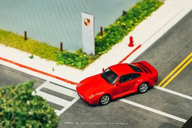 新品 T64G-068-RE Tarmac Works 1/64 ポルシェ Porsche 959 Red