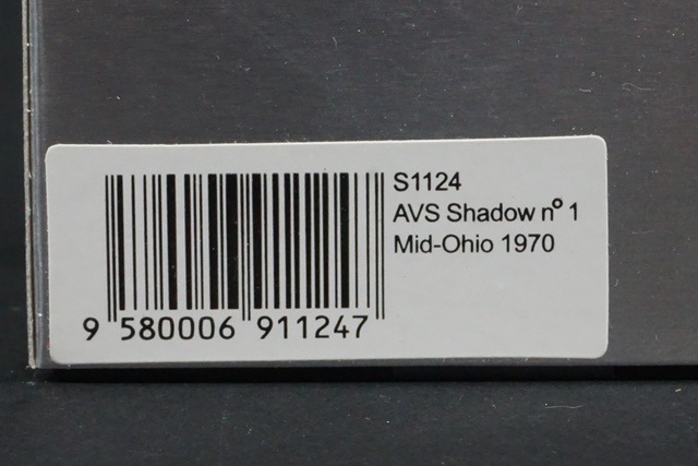 1/43 スパーク S1124 AVS シャドウ ミッドオハイオ 1970 #1, Boost