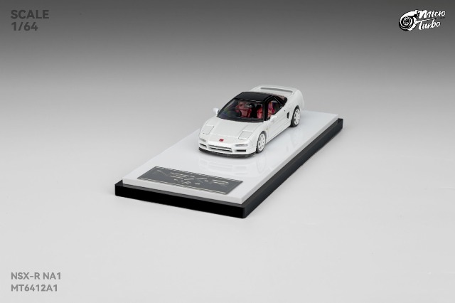 新品 MT6412A1 Micro Turbo 1/64 ホンダ NSX-R NA1 Metallic White