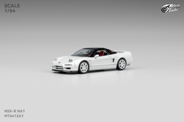 新品 MT6412A1 Micro Turbo 1/64 ホンダ NSX-R NA1 Metallic White
