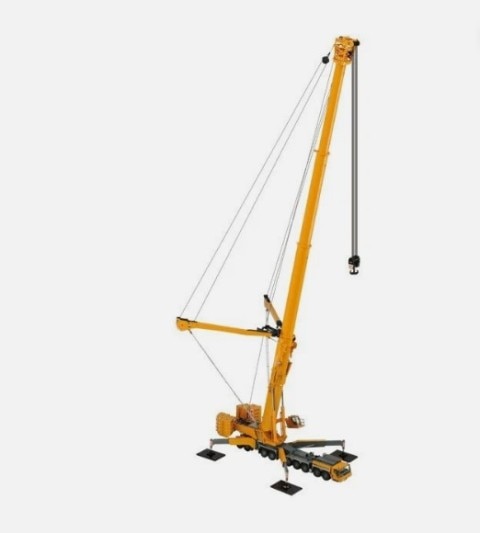 ミニカー LIEBHERR 1/50 LTM11200-9.1 NZG for Liebherr LTM 11200-9.1 Mobile Crane Yellow 1/50