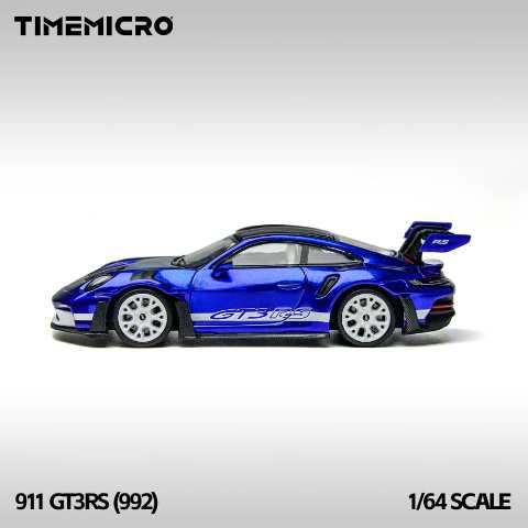 新品 TM644643 Time Micro TM 1/64 992 GT3 RS Blue, Boost Gear
