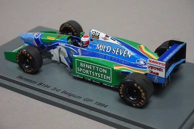 1/43 スパーク S4483 ベネトン B194 3rd ベルギーGP 1994 #6 J