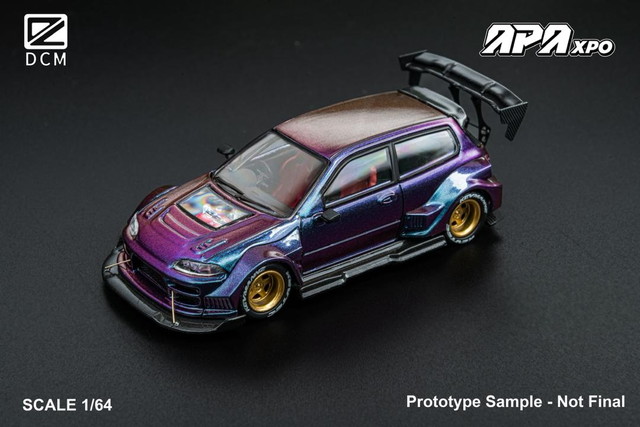 超希少 激レア ヤマンバギャル カー用品 メッセージプレート カーピタン2 新品 DCM 佛山限定 1/64 Kevmannz 1996 EG6 Hatchback Wide Body