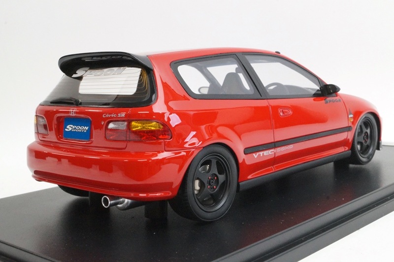 新品16A04-03 onemodel 1/18 ホンダ シビック EG6 Spoon レッド